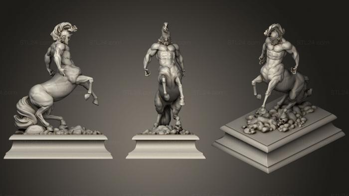 Figurines heroes, monsters and demons (Centaur, STKM_0722) 3D models for cnc